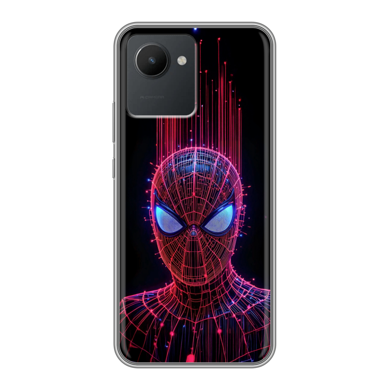 Силиконовый чехол на Realme C30 с принтом Spiderman Человек паук Силиконовый чехол на Realme C30 с принтом Spiderman Человек паук