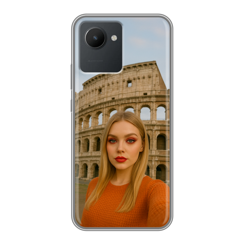 Силиконовый чехол на Realme C30 с принтом чехол с фото Силиконовый чехол на Realme C30 с принтом чехол с фото