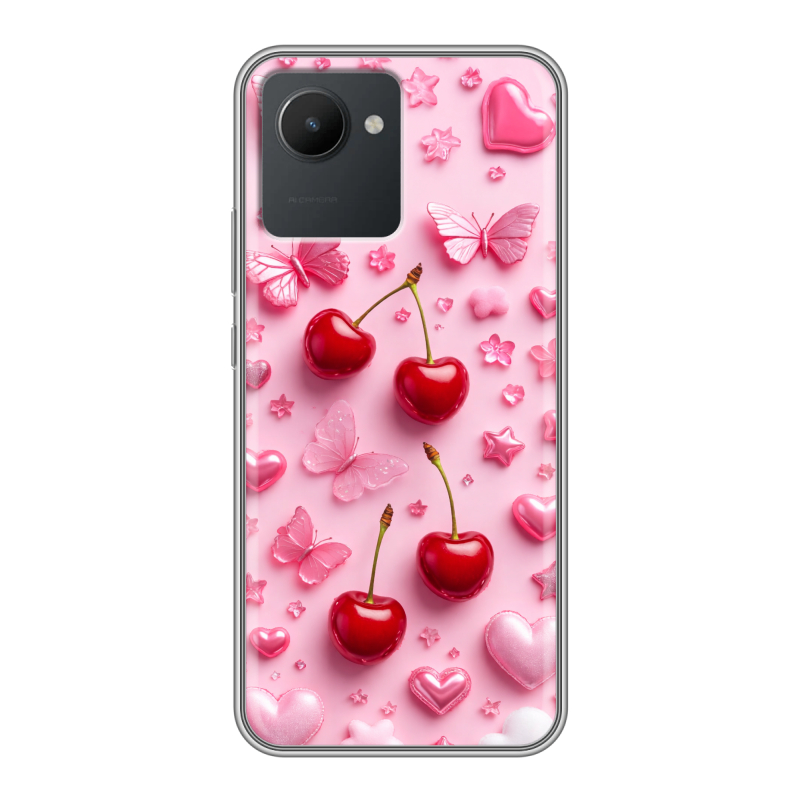 Силиконовый чехол на Realme C30 с принтом для девочек Силиконовый чехол на Realme C30 с принтом для девочек