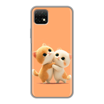 Силиконовый чехол на Wiko T3 с принтом Милые котики Силиконовый чехол на Wiko T3 с принтом Милые котики