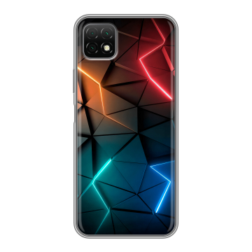 Силиконовый чехол на Wiko T3 с принтом Абстракция неон Силиконовый чехол на Wiko T3 с принтом Абстракция неон