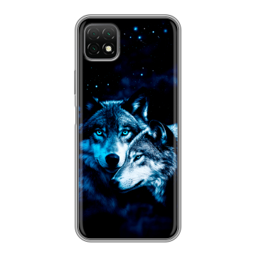 Силиконовый чехол на Wiko T3 с принтом Волки Силиконовый чехол на Wiko T3 с принтом Волки