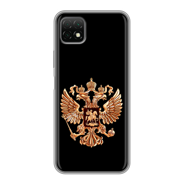 Силиконовый чехол на Wiko T3 с принтом Герб России золотой Силиконовый чехол на Wiko T3 с принтом Герб России золотой