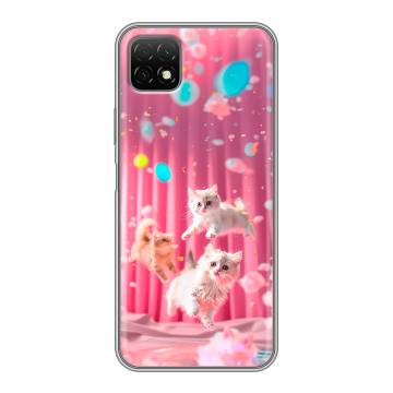 Силиконовый чехол на Wiko T3 с принтом милые котики Силиконовый чехол на Wiko T3 с принтом милые котики