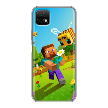 Силиконовый чехол на Wiko T3 с принтом Майнкрафт Minecraft