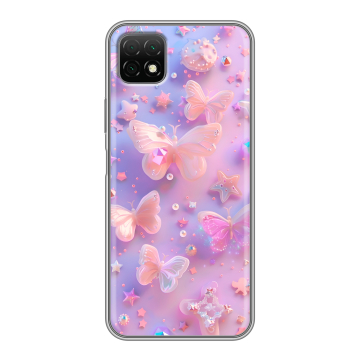 Силиконовый чехол на Wiko T3 с принтом Бабочки