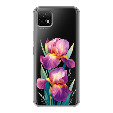 Силиконовый чехол на Wiko T3 с принтом Цветы орхидеи Силиконовый чехол на Wiko T3 с принтом Цветы орхидеи