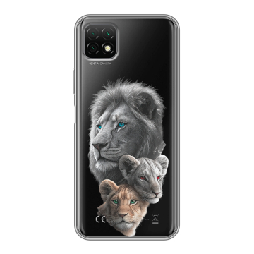 Силиконовый чехол на Wiko T3 с принтом Львы Силиконовый чехол на Wiko T3 с принтом Львы