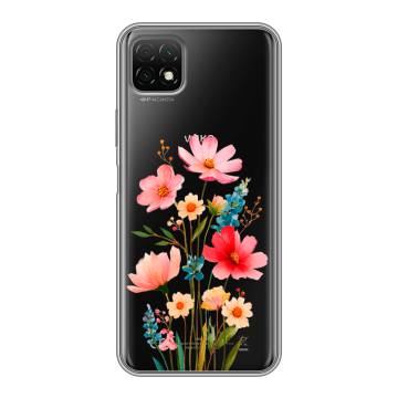 Силиконовый чехол на Wiko T3 с принтом Цветы Силиконовый чехол на Wiko T3 с принтом Цветы