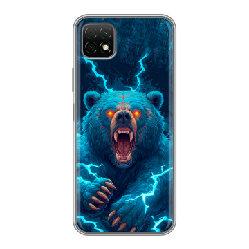 Силиконовый чехол на Wiko T3 с принтом Медведь Силиконовый чехол на Wiko T3 с принтом Медведь