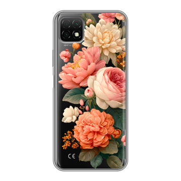 Силиконовый чехол на Wiko T3 с принтом цветы Силиконовый чехол на Wiko T3 с принтом цветы