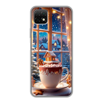 Силиконовый чехол на Wiko T3 с принтом Новый год Силиконовый чехол на Wiko T3 с принтом Новый год