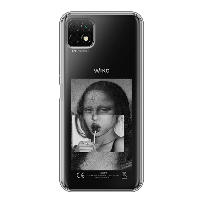 Силиконовый чехол на Wiko T3 с принтом Мона Лиза Силиконовый чехол на Wiko T3 с принтом Мона Лиза