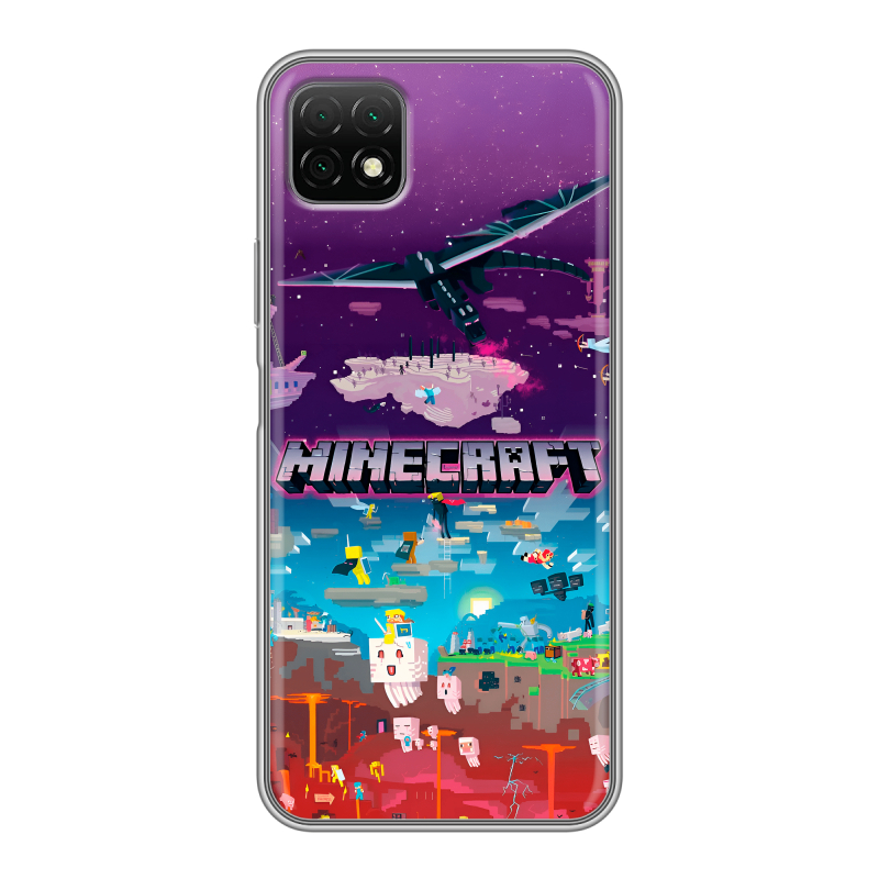 Силиконовый чехол на Wiko T3 с принтом Майнкрафт Minecraft Силиконовый чехол на Wiko T3 с принтом Майнкрафт Minecraft