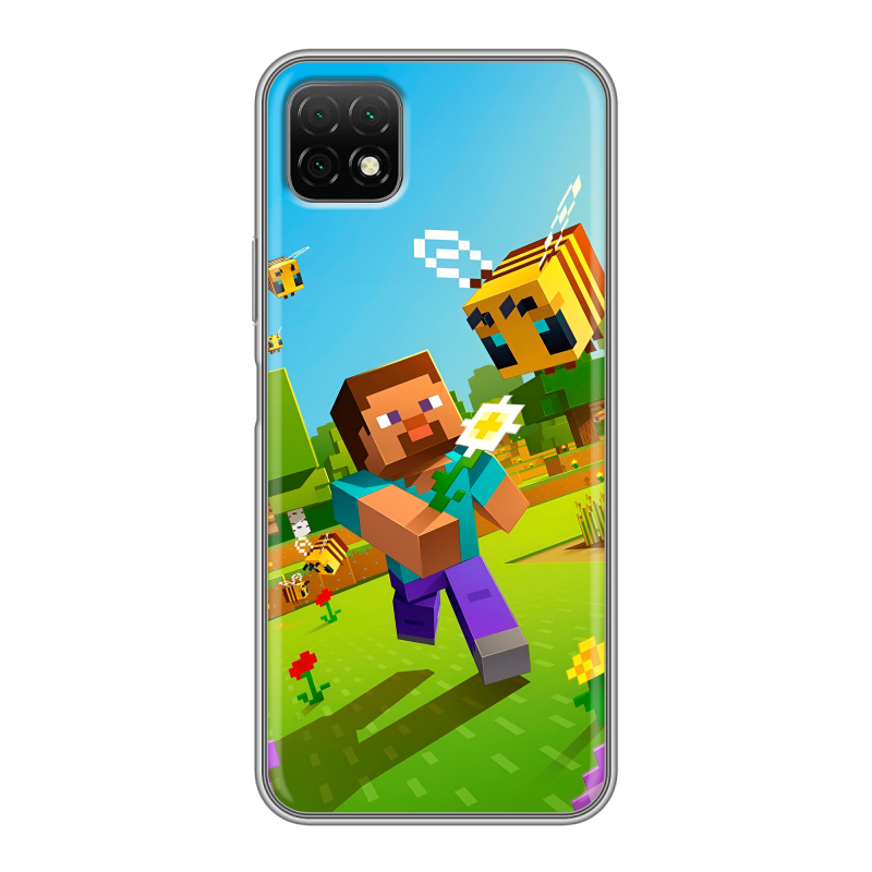 Силиконовый чехол на Wiko T3 с принтом Майнкрафт Minecraft Силиконовый чехол на Wiko T3 с принтом Майнкрафт Minecraft
