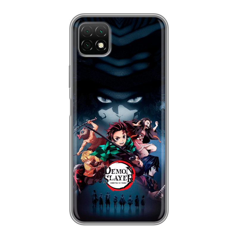 Силиконовый чехол на Wiko T3 с принтом Demon Slayer Клинок рассекающий демонов Силиконовый чехол на Wiko T3 с принтом Demon Slayer Клинок рассекающий демонов