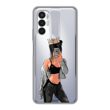 Силиконовый чехол на Tecno Pova 3 с принтом Женские принты Силиконовый чехол на Tecno Pova 3 с принтом Женские принты