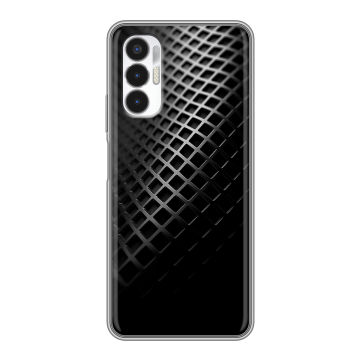 Силиконовый чехол на Tecno Pova 3 с принтом Текстура металла Силиконовый чехол на Tecno Pova 3 с принтом Текстура металла