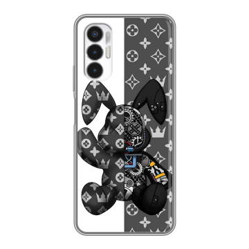 Силиконовый чехол на Tecno Pova 3 с принтом Луи робот Силиконовый чехол на Tecno Pova 3 с принтом Луи робот