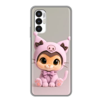 Силиконовый чехол на Tecno Pova 3 с принтом Куроми Kuromi 