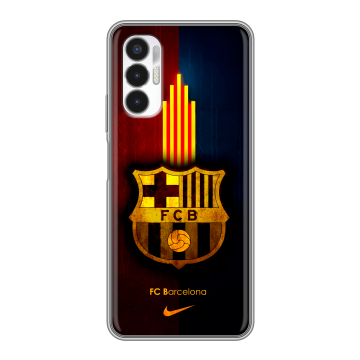 Силиконовый чехол на Tecno Pova 3 с принтом Барселона Barcelona Силиконовый чехол на Tecno Pova 3 с принтом Барселона Barcelona