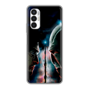 Силиконовый чехол на Tecno Pova 3 с принтом Гарри Поттер Harry Potter