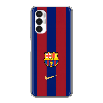 Силиконовый чехол на Tecno Pova 3 с принтом Барселона Barcelona Силиконовый чехол на Tecno Pova 3 с принтом Барселона Barcelona
