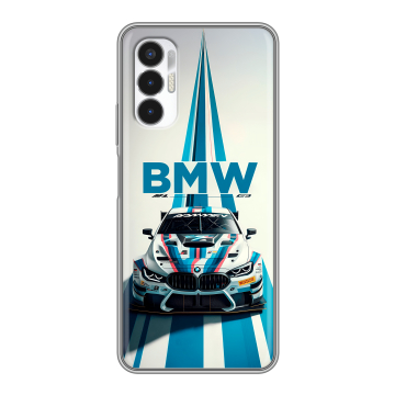 Силиконовый чехол на Tecno Pova 3 с принтом БМВ BMW Силиконовый чехол на Tecno Pova 3 с принтом БМВ BMW