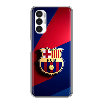 Силиконовый чехол на Tecno Pova 3 с принтом Барселона Barcelona Силиконовый чехол на Tecno Pova 3 с принтом Барселона Barcelona