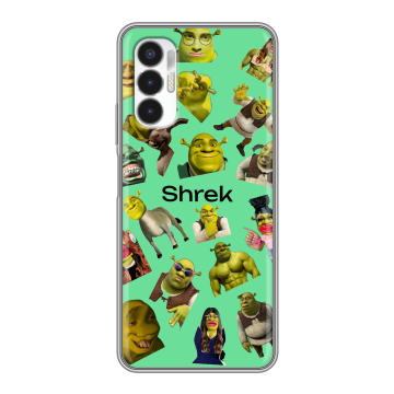 Силиконовый чехол на Tecno Pova 3 с принтом Шрек Shrek
