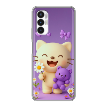 Силиконовый чехол на Tecno Pova 3 с принтом для девочек Силиконовый чехол на Tecno Pova 3 с принтом для девочек