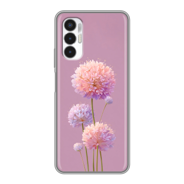 Силиконовый чехол на Tecno Pova 3 с принтом Цветы Силиконовый чехол на Tecno Pova 3 с принтом Цветы