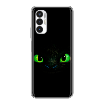 Силиконовый чехол на Tecno Pova 3 с принтом Как приручить дракона Силиконовый чехол на Tecno Pova 3 с принтом Как приручить дракона