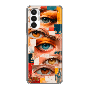 Силиконовый чехол на Tecno Pova 3 с принтом Модный принт