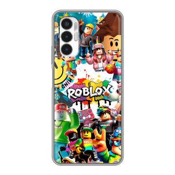 Силиконовый чехол на Tecno Pova 3 с принтом Roblox Роблокс Силиконовый чехол на Tecno Pova 3 с принтом Roblox Роблокс