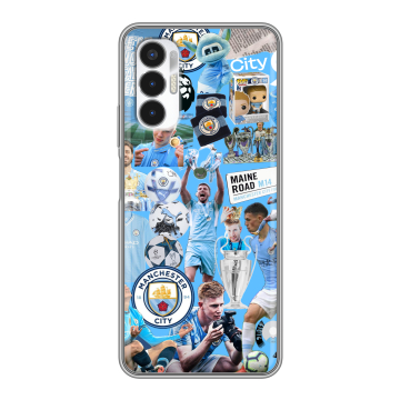 Силиконовый чехол на Tecno Pova 3 с принтом Man City Манчестер Сити Силиконовый чехол на Tecno Pova 3 с принтом Man City Манчестер Сити