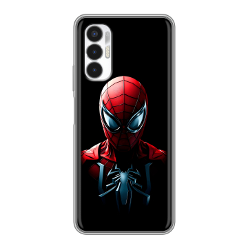 Силиконовый чехол на Tecno Pova 3 с принтом Spiderman Человек паук Силиконовый чехол на Tecno Pova 3 с принтом Spiderman Человек паук