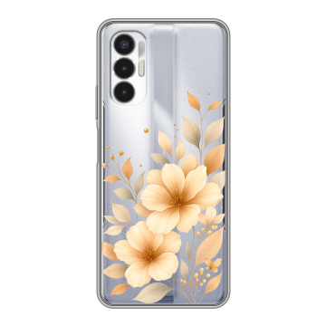 Силиконовый чехол на Tecno Pova 3 с принтом для девушки Силиконовый чехол на Tecno Pova 3 с принтом для девушки