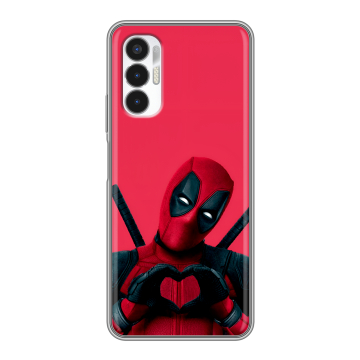 Силиконовый чехол на Tecno Pova 3 с принтом Дедпул Deadpool Силиконовый чехол на Tecno Pova 3 с принтом Дедпул Deadpool