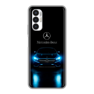 Силиконовый чехол на Tecno Pova 3 с принтом Mercedes Мерседес Силиконовый чехол на Tecno Pova 3 с принтом Mercedes Мерседес