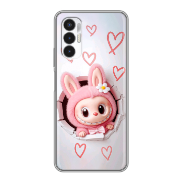 Силиконовый чехол на Tecno Pova 3 с принтом Labubu Лабубу Силиконовый чехол на Tecno Pova 3 с принтом Labubu Лабубу