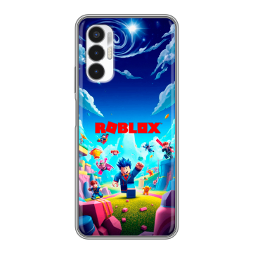 Силиконовый чехол на Tecno Pova 3 с принтом Roblox Роблокс Силиконовый чехол на Tecno Pova 3 с принтом Roblox Роблокс