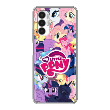 Силиконовый чехол на Tecno Pova 3 с принтом My little pony Дружба чудо Силиконовый чехол на Tecno Pova 3 с принтом My little pony Дружба чудо