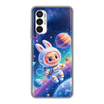 Силиконовый чехол на Tecno Pova 3 с принтом Labubu Лабубу Силиконовый чехол на Tecno Pova 3 с принтом Labubu Лабубу