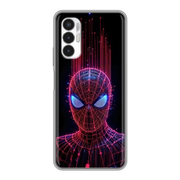 Силиконовый чехол на Tecno Pova 3 с принтом Spiderman Человек паук Силиконовый чехол на Tecno Pova 3 с принтом Spiderman Человек паук