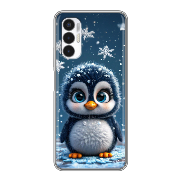 Силиконовый чехол на Tecno Pova 3 с принтом Новый год Силиконовый чехол на Tecno Pova 3 с принтом Новый год