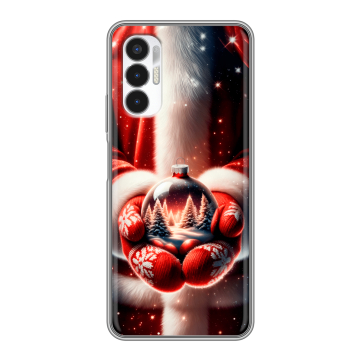 Силиконовый чехол на Tecno Pova 3 с принтом Новый год Силиконовый чехол на Tecno Pova 3 с принтом Новый год