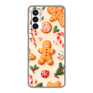 Силиконовый чехол на Tecno Pova 3 с принтом Новый год Силиконовый чехол на Tecno Pova 3 с принтом Новый год