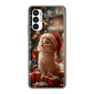 Силиконовый чехол на Tecno Pova 3 с принтом Новый год Силиконовый чехол на Tecno Pova 3 с принтом Новый год
