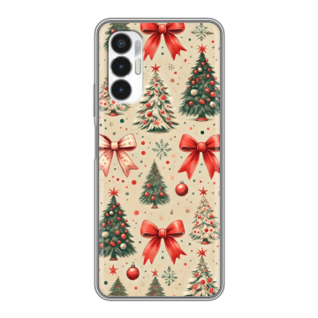 Силиконовый чехол на Tecno Pova 3 с принтом Новый год Силиконовый чехол на Tecno Pova 3 с принтом Новый год
